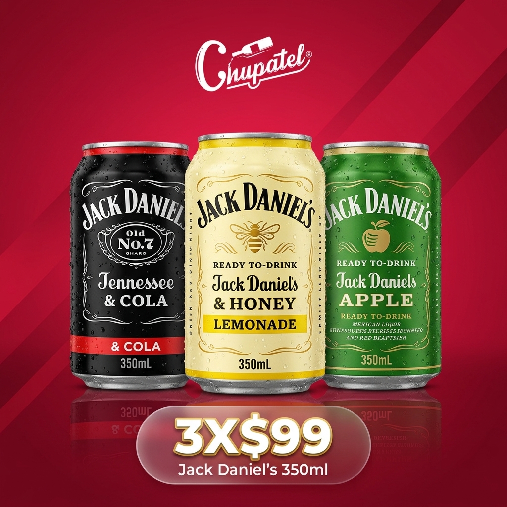 PROMO JACK DANIELS 350ML 3X$99 a domicilio en León Gto.